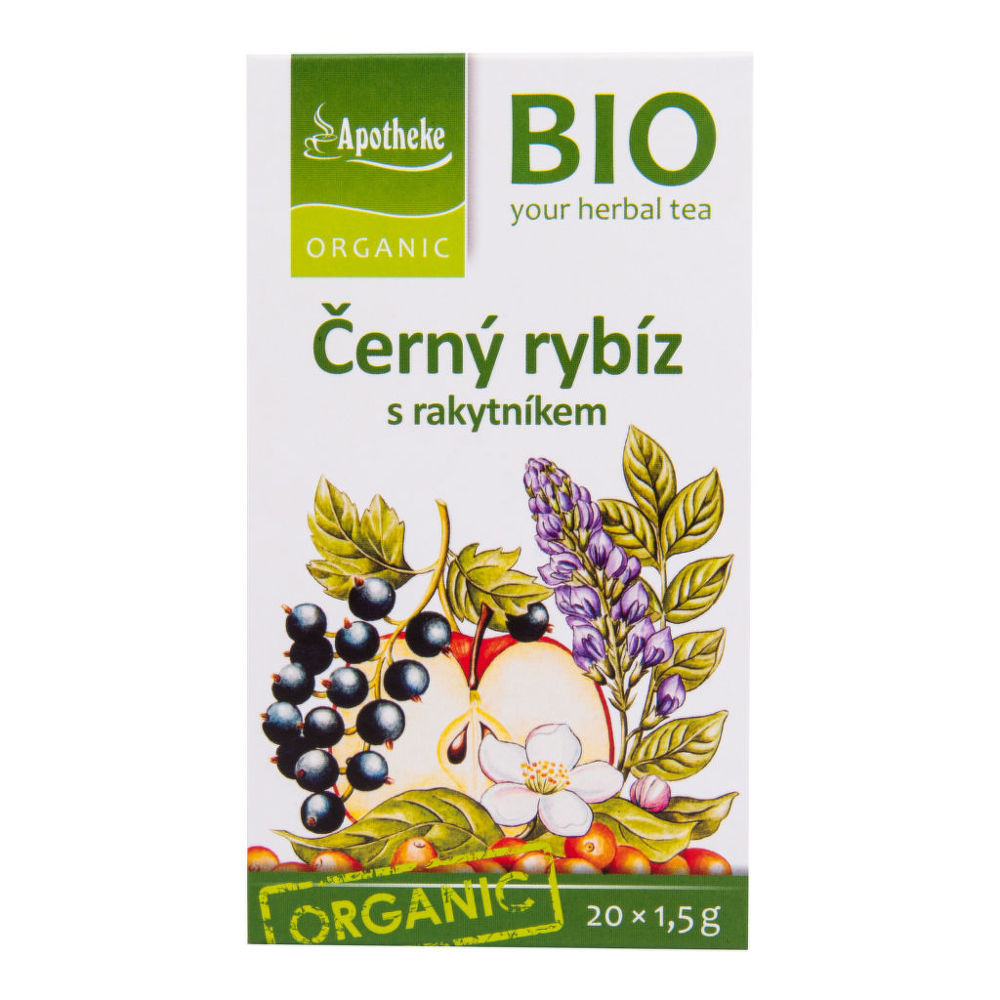 BIO ovocný čaj Černý rybíz s rakytníkem 30 g Apotheke